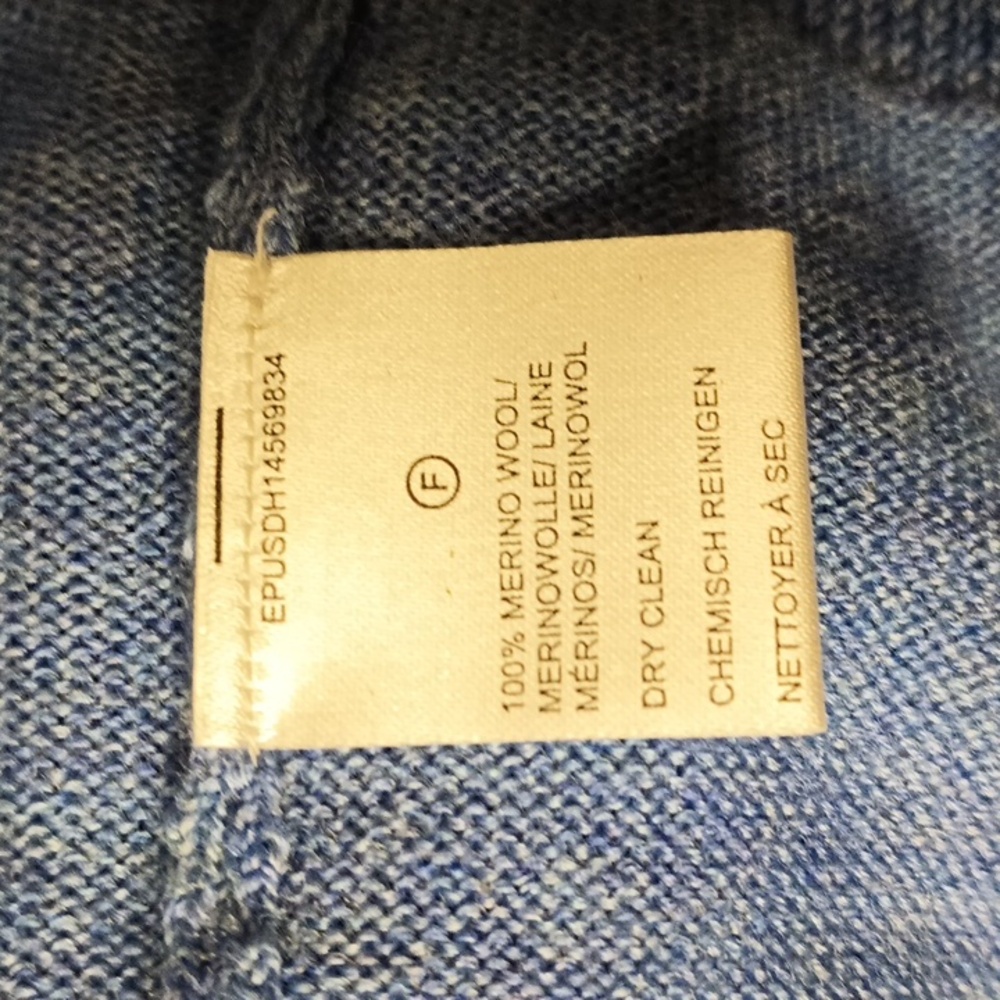 Lord & Taylor Blue V-Neck Sweater - Picture 5 of 7